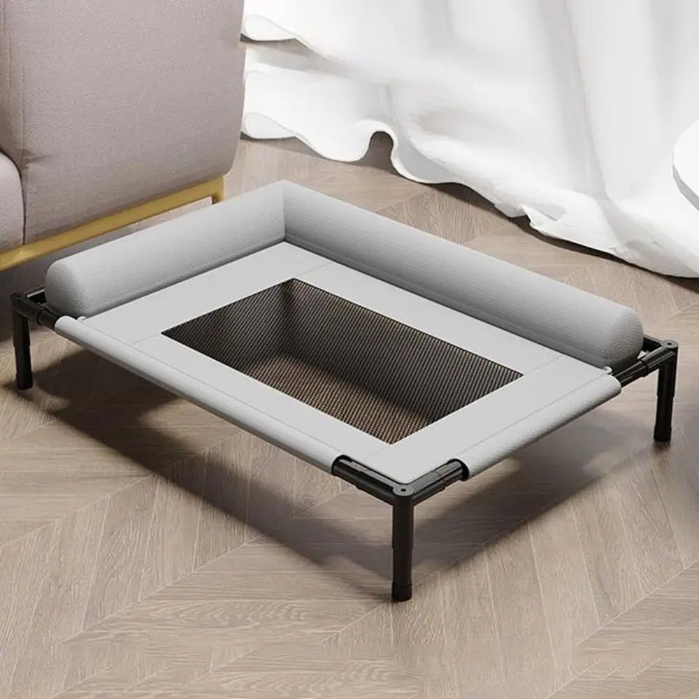 Elevated Dog Bed | Breathable Mesh Raised Cot with Pillow | Woofing Deals