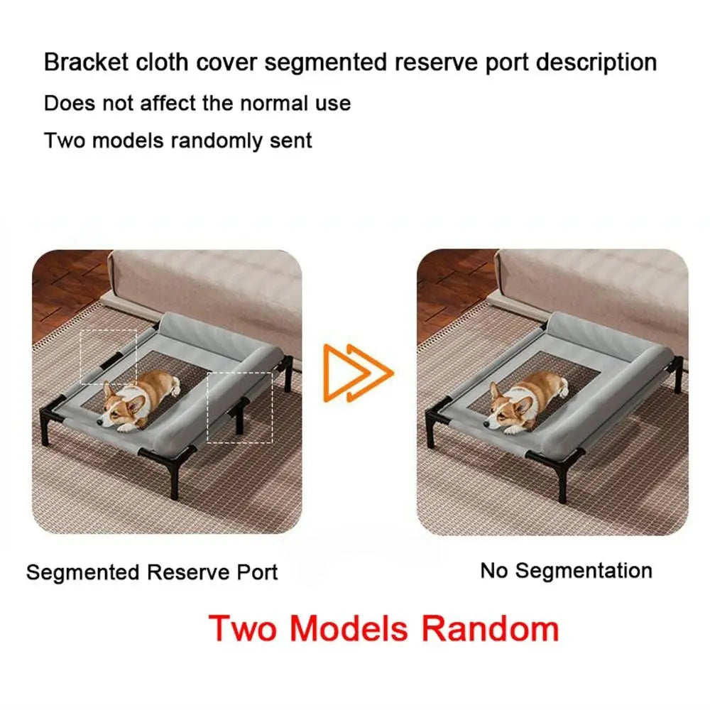 Elevated Dog Bed | Breathable Mesh Raised Cot with Pillow | Woofing Deals