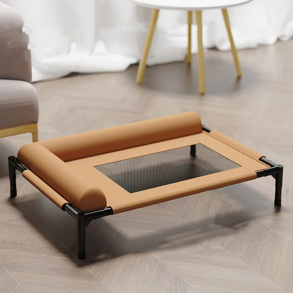 Elevated Dog Bed | Breathable Mesh Raised Cot with Pillow | Woofing Deals