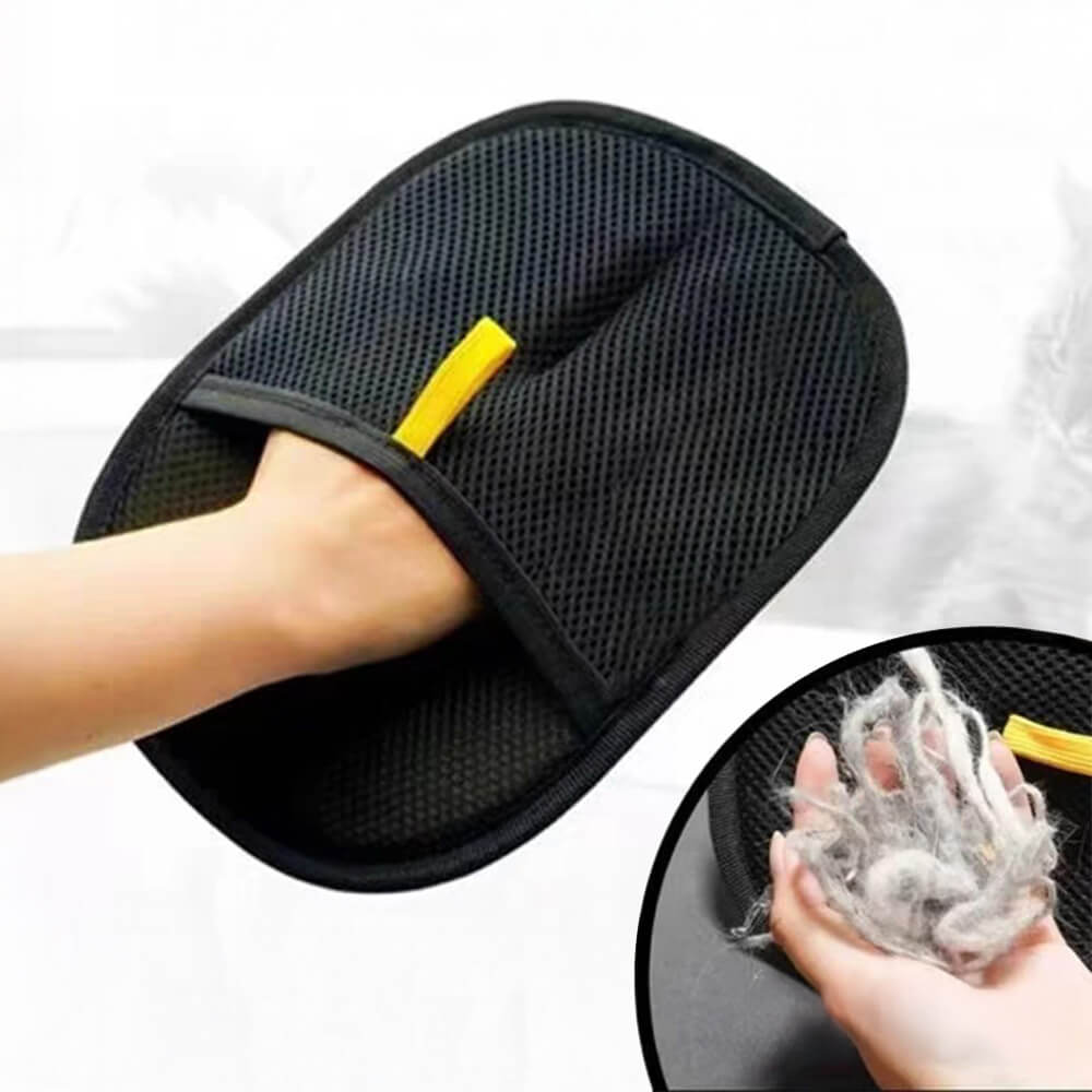 Pet Hair Removal Glove | Dual-Sided Grooming Mitt | Electrostatic Brush | Woofing Deals