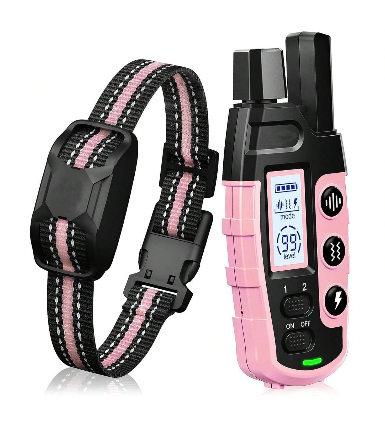 Remote Control Dog Training Collar | Waterproof Pet Behaviour Trainer | Adjustable Fit | Woofing Deals