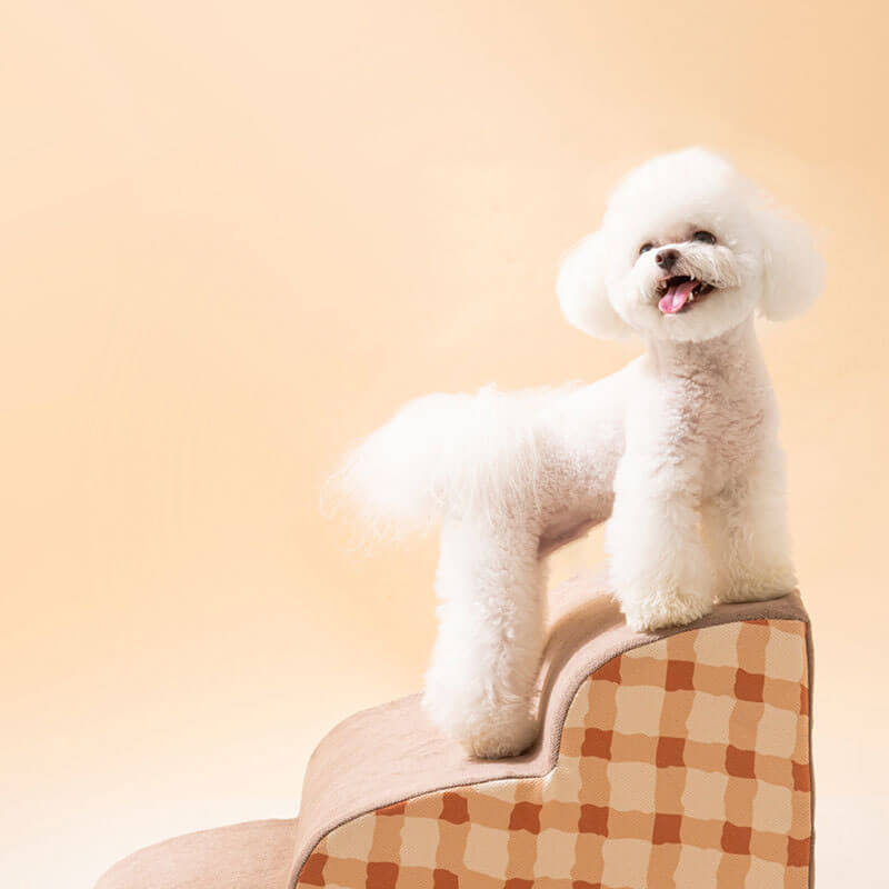 Removable Dog Steps | Foam Pet Climbing Stairs for Sofa Bed | Woofing Deals
