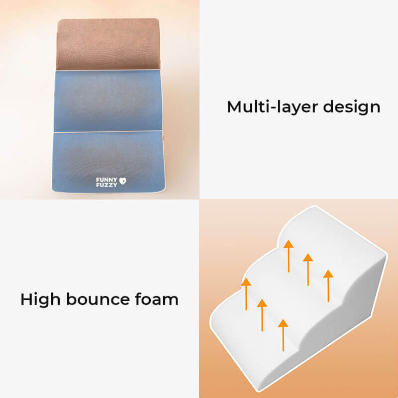 Removable Dog Steps | Foam Pet Climbing Stairs for Sofa Bed | Woofing Deals