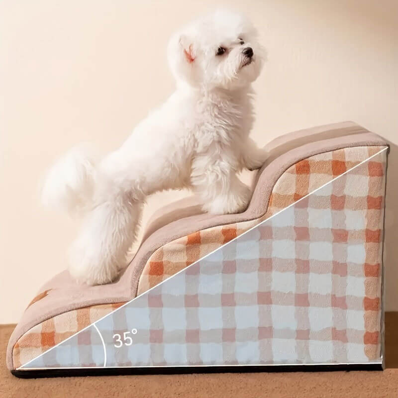 Removable Dog Steps | Foam Pet Climbing Stairs for Sofa Bed | Woofing Deals