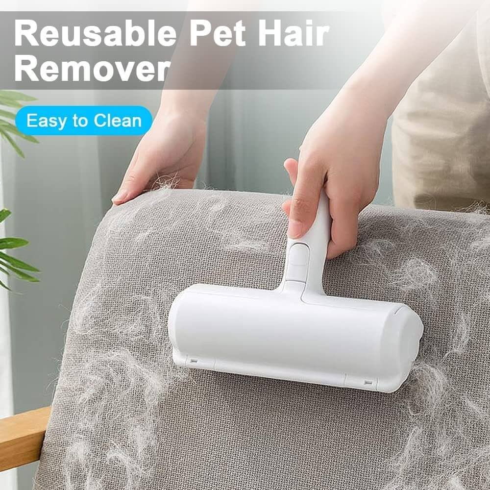 Pet Hair Remover Roller | Portable Furniture Cleaner | Reusable Lint Brush | Woofing Deals