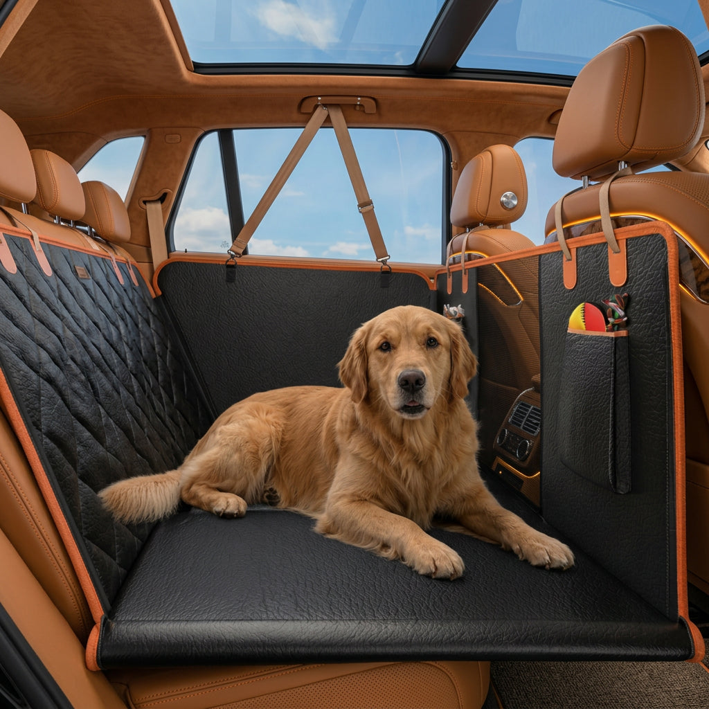 Dog Car Seat Extender Cover | Waterproof PU Leather | Scratch Resistant | Woofing Deals