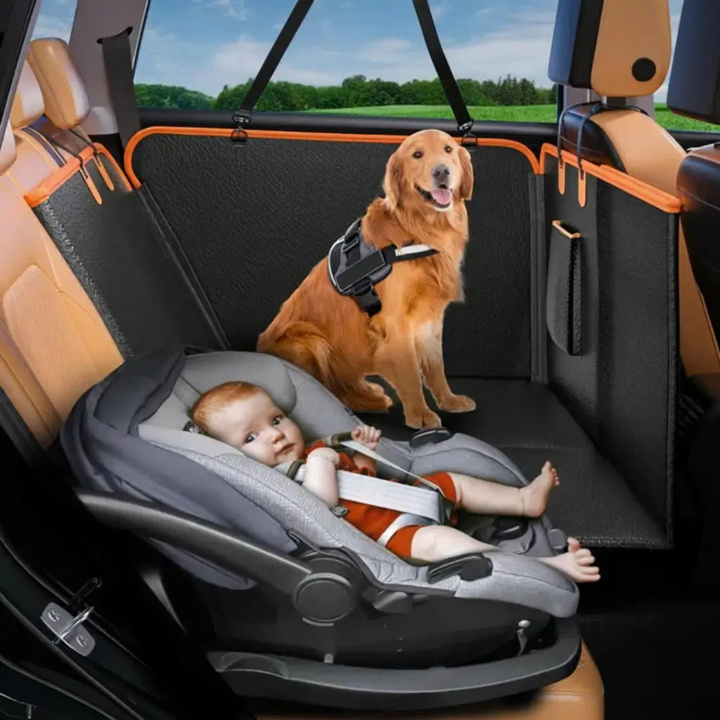 Dog Car Seat Extender Cover | Waterproof PU Leather | Scratch Resistant | Woofing Deals