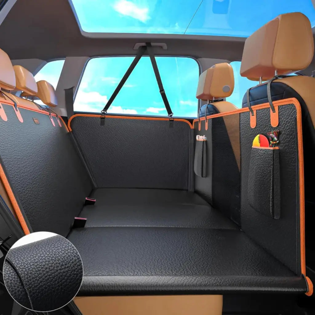 Dog Car Seat Extender Cover | Waterproof PU Leather | Scratch Resistant | Woofing Deals