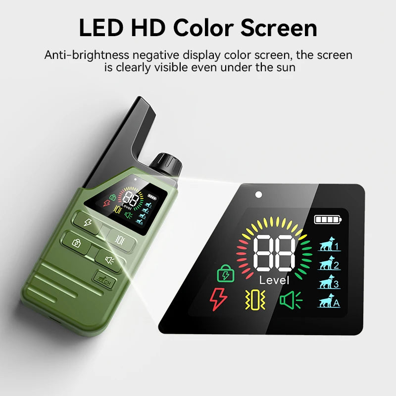 Dog Training Collar with Remote | Nylon | 300m Range | Tone Vibration Static | USB Rechargeable | Woofing Deals