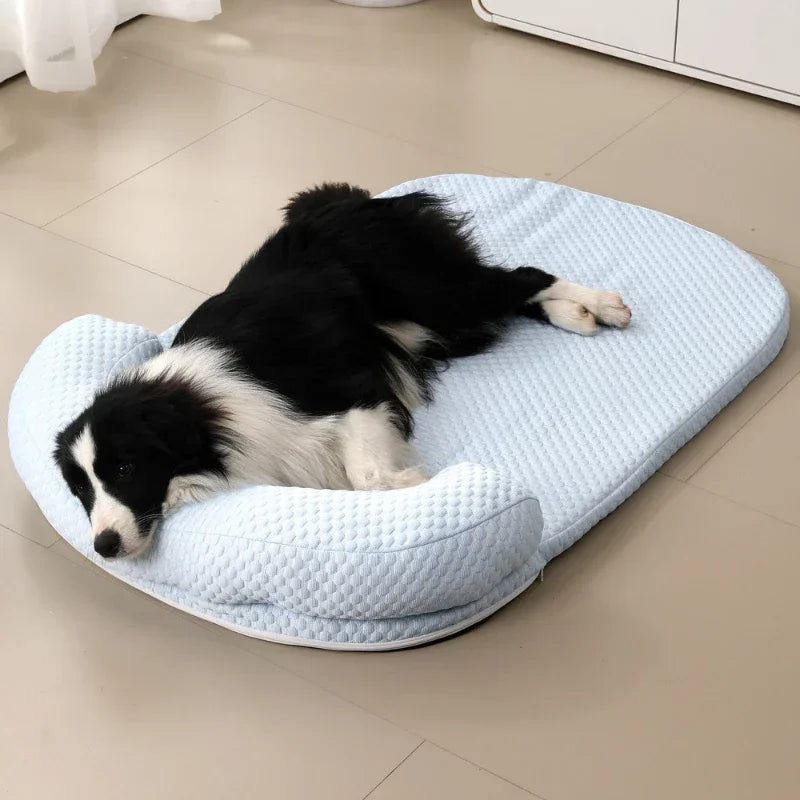 Cooling Pet Bed | Ice Silk Foam Mat for Dogs and Cats | Woofing Deals