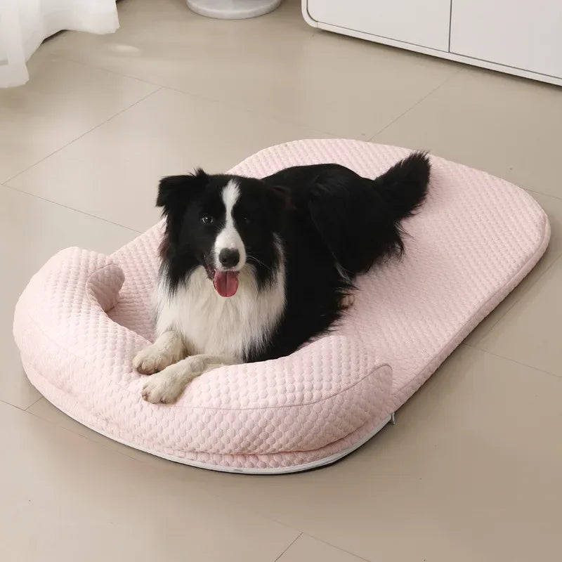 Cooling Pet Bed | Ice Silk Foam Mat for Dogs and Cats | Woofing Deals