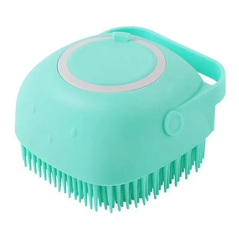 Silicone Dog Bath Massage Gloves | Pet Grooming Brush with Shampoo Dispenser | Woofing Deals