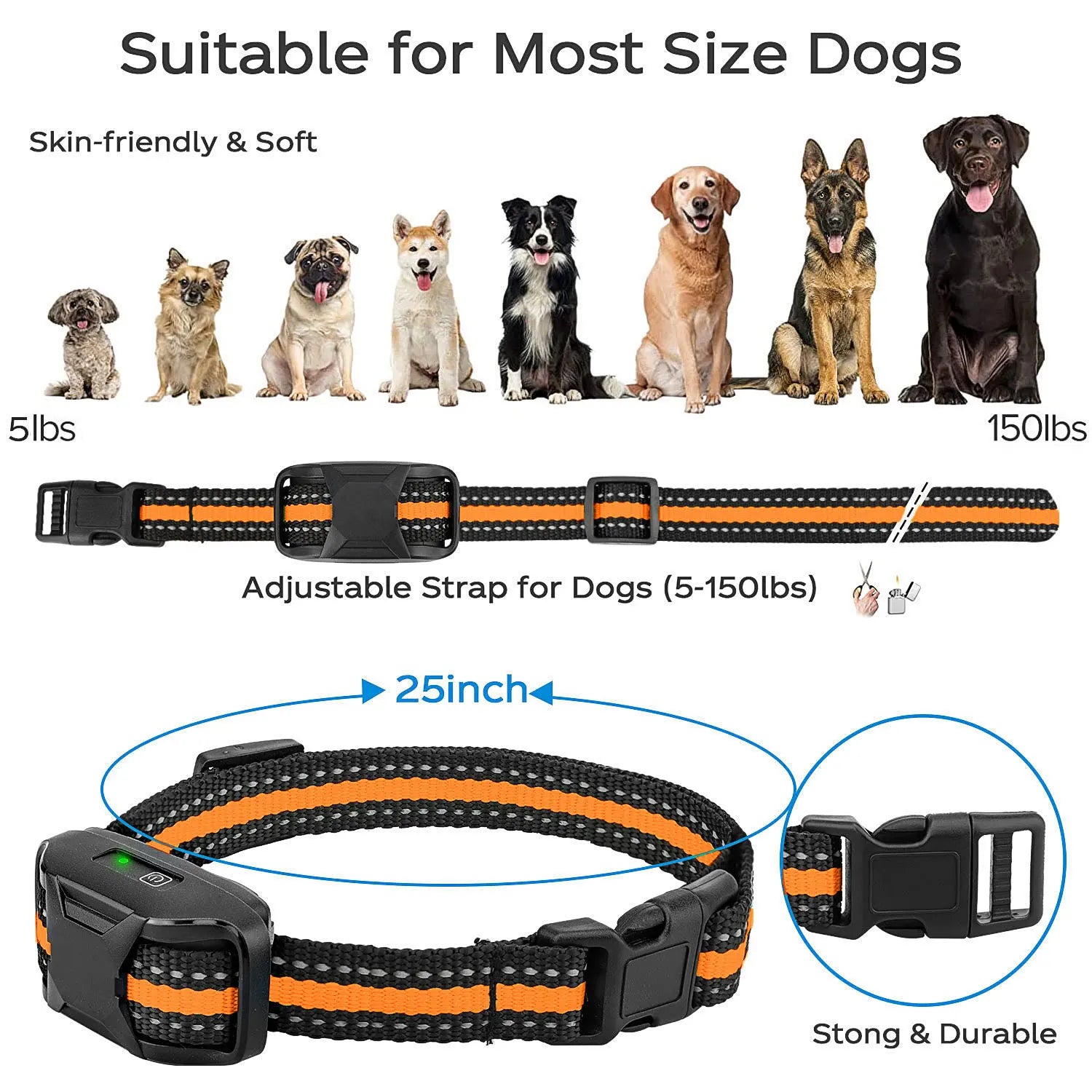 Remote Control Dog Training Collar | Waterproof Pet Behaviour Trainer | Adjustable Fit | Woofing Deals