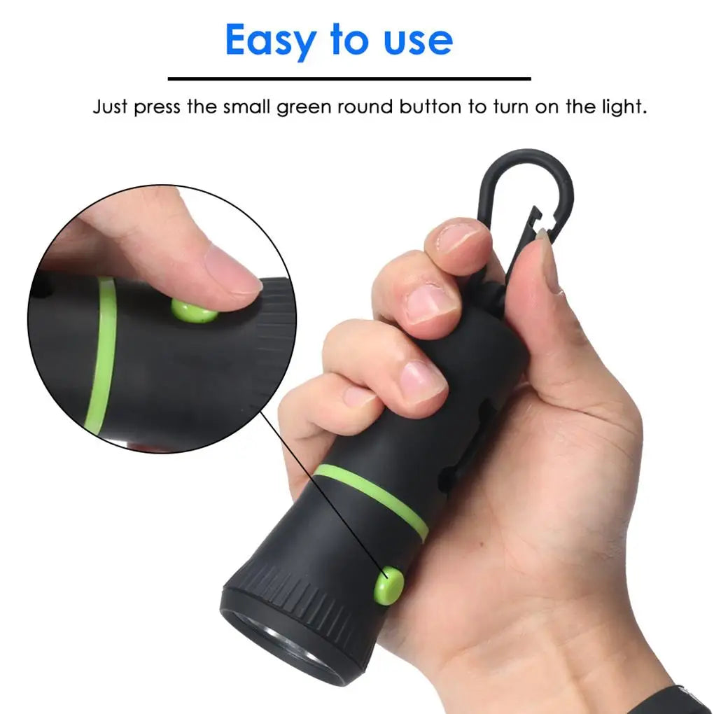 Dog Waste Bag Dispenser with Flashlight & Poop Bag Holder for Pets