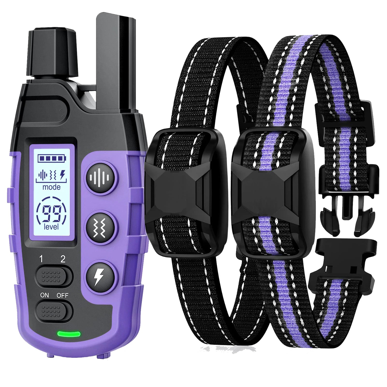 Remote Control Dog Training Collar | Waterproof Pet Behaviour Trainer | Adjustable Fit | Woofing Deals