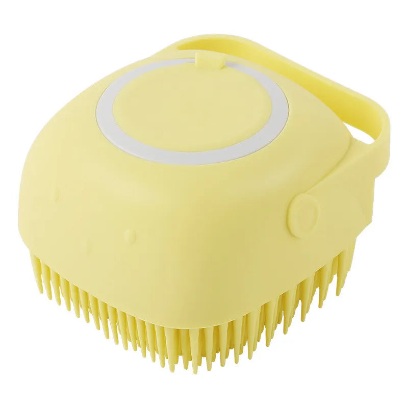 Silicone Dog Bath Massage Gloves | Pet Grooming Brush with Shampoo Dispenser | Woofing Deals