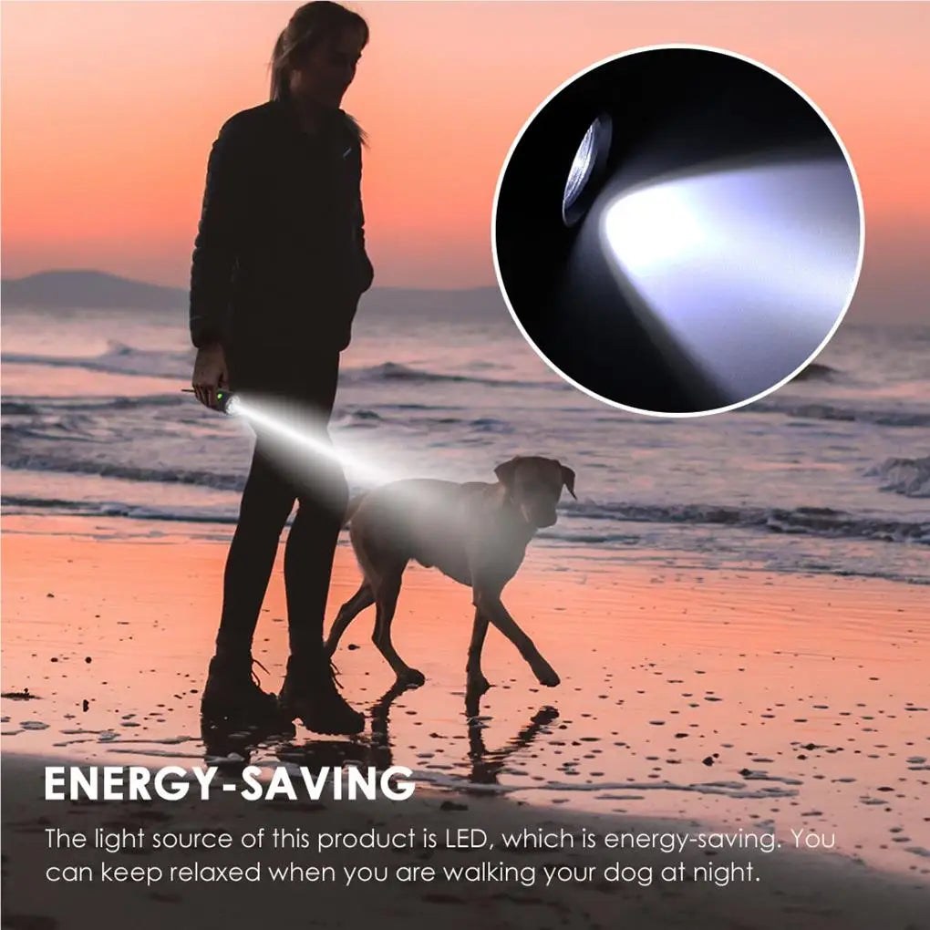 Dog Waste Bag Dispenser with Flashlight & Poop Bag Holder for Pets