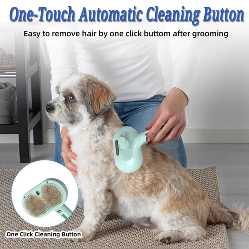 Pet Grooming Steam Brush | Luxury Pet Grooming Brush | Steam Spray Deshedding Tool | Woofing Deals