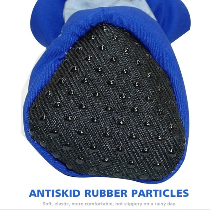 Dog Rain Booties | Waterproof Anti-Slip Paw Shoes | Rubber Sole | Adjustable Fit | Sizes XXS–XXL | Woofing Deals