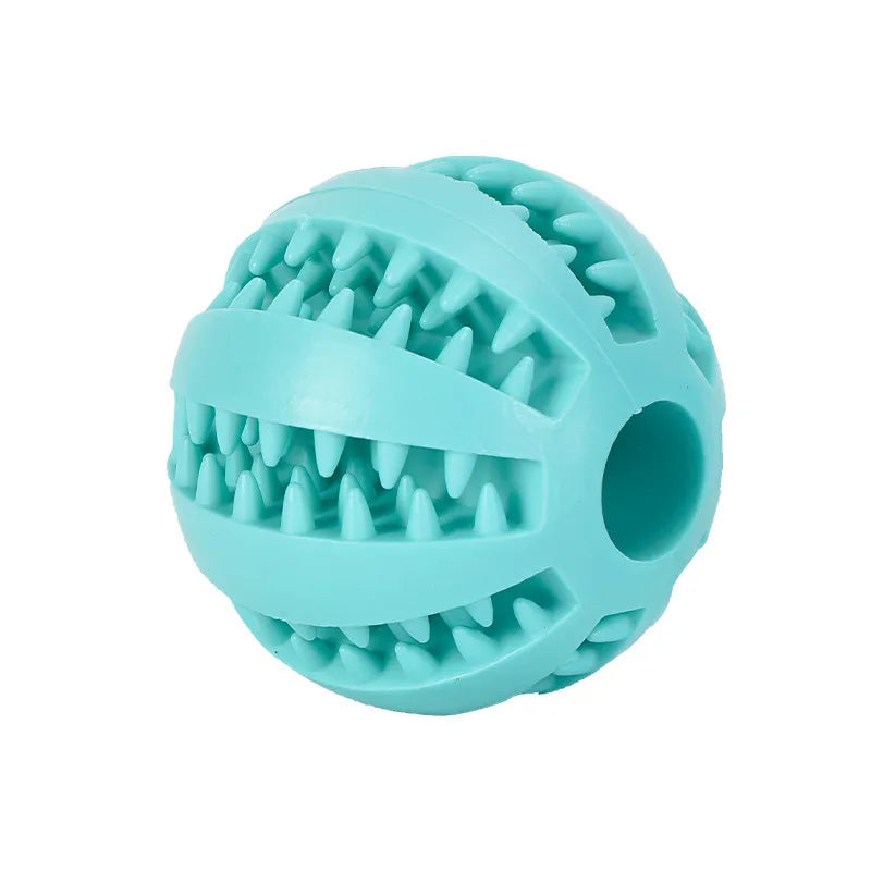 Rubber Dog Chew Ball | Dental Cleaning Treat Toy | Interactive Toy for Aggressive Chewers | Woofing Deals