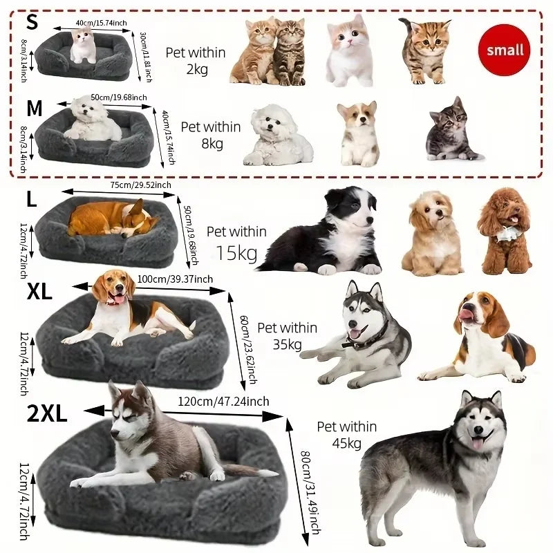 Orthopedic Dog Bed | Memory Foam Bolster Sofa Bed | Woofing Deals