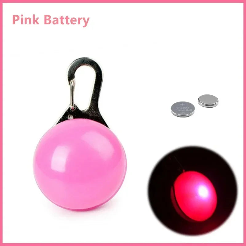 Dog LED Collar Pendant – Luminous Night Safety Necklace