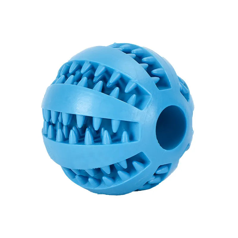 Rubber Dog Chew Ball | Dental Cleaning Treat Toy | Interactive Toy for Aggressive Chewers | Woofing Deals