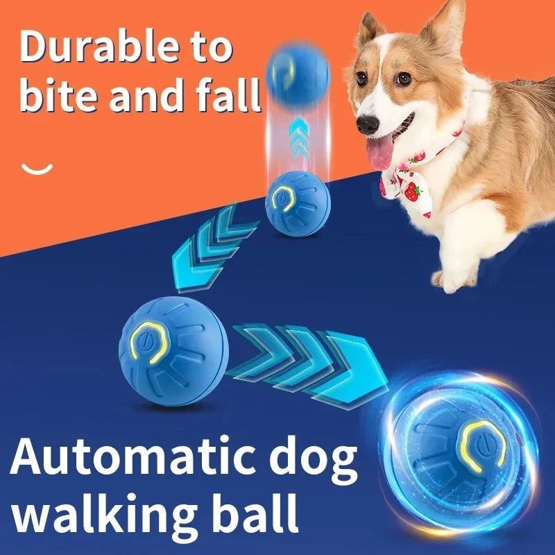 Interactive Smart Dog Ball | Automatic Rechargeable Toy | Interactive Training & Play Toy | Woofing Deals
