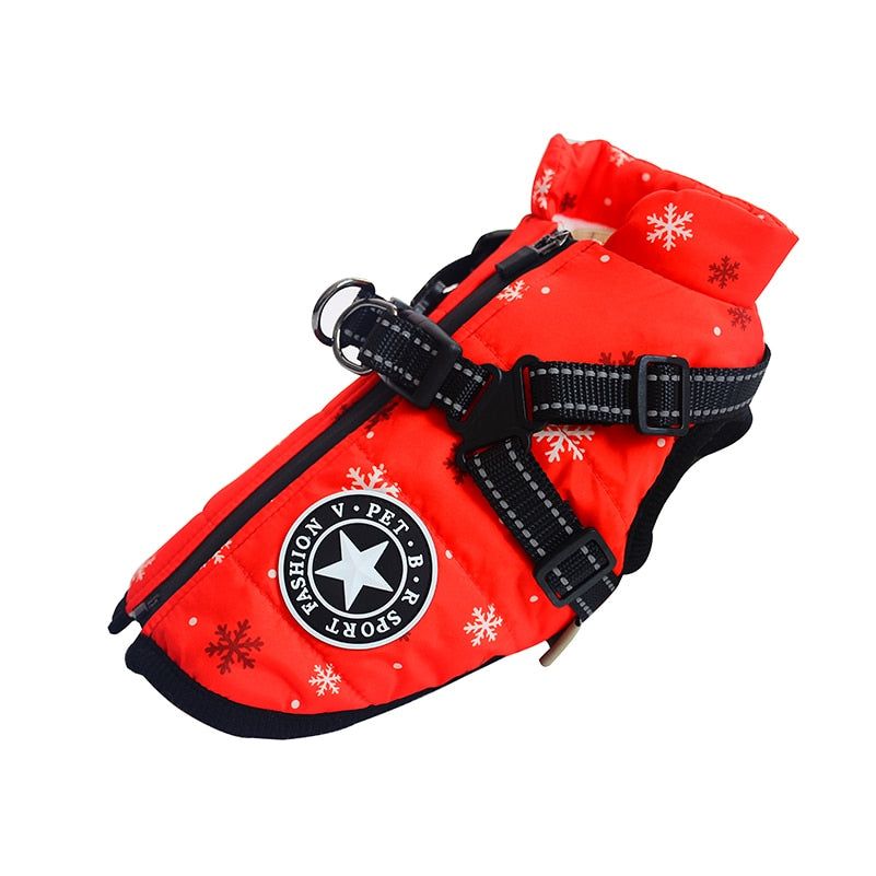 Waterproof Dog Jacket with Built-In Harness | Adjustable | Rain & Wind Protection | Sizes S–5XL | Woofing Deals