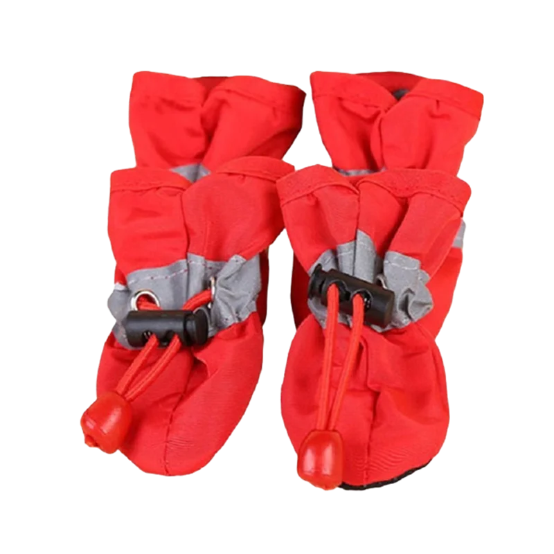 Dog Rain Booties | Waterproof Anti-Slip Paw Shoes | Rubber Sole | Adjustable Fit | Sizes XXS–XXL | Woofing Deals