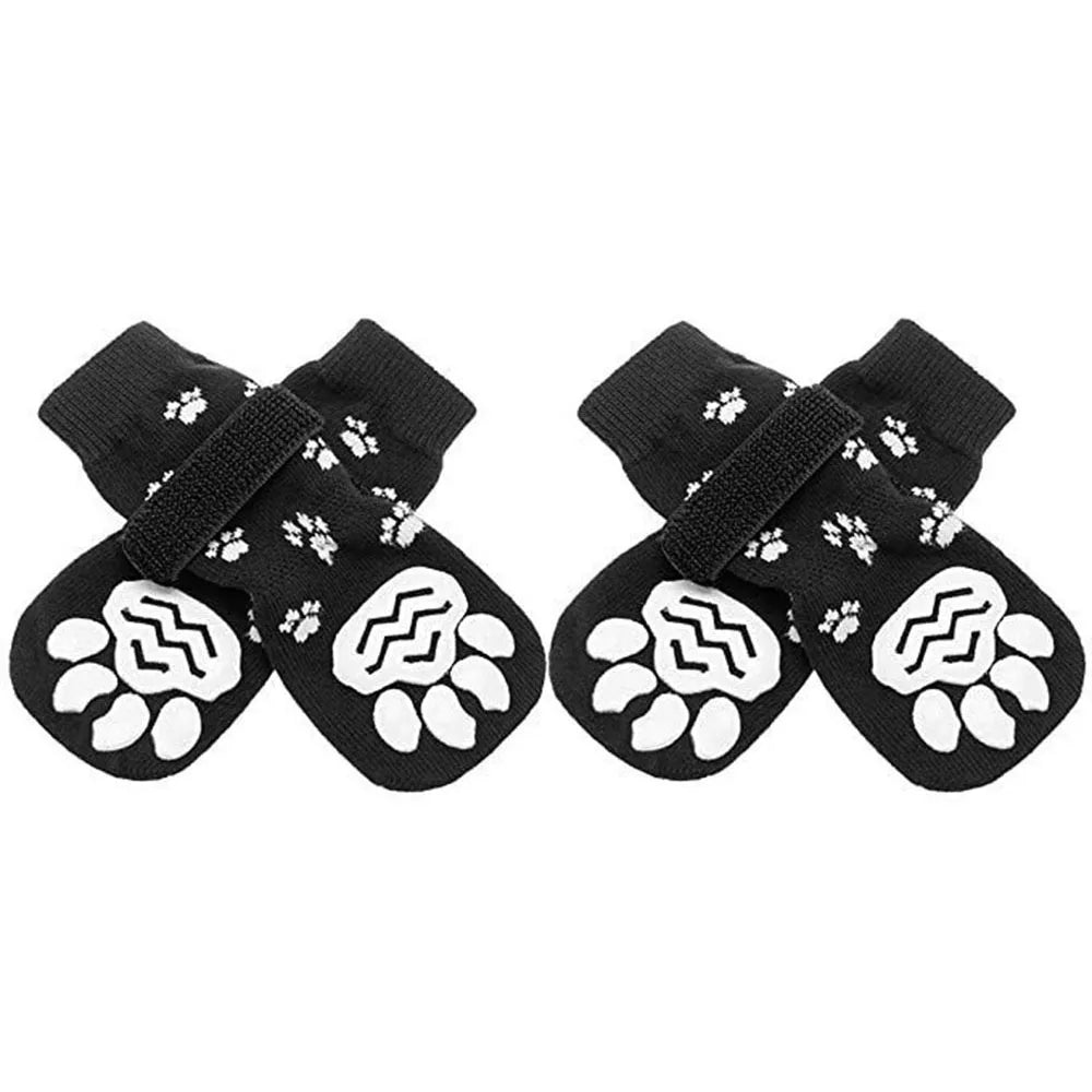 Dog Anti-Slip Socks | Knitted Breathable Fabric | Rubber Grip Indoor Paw Protectors | Sizes S–L | Woofing Deals