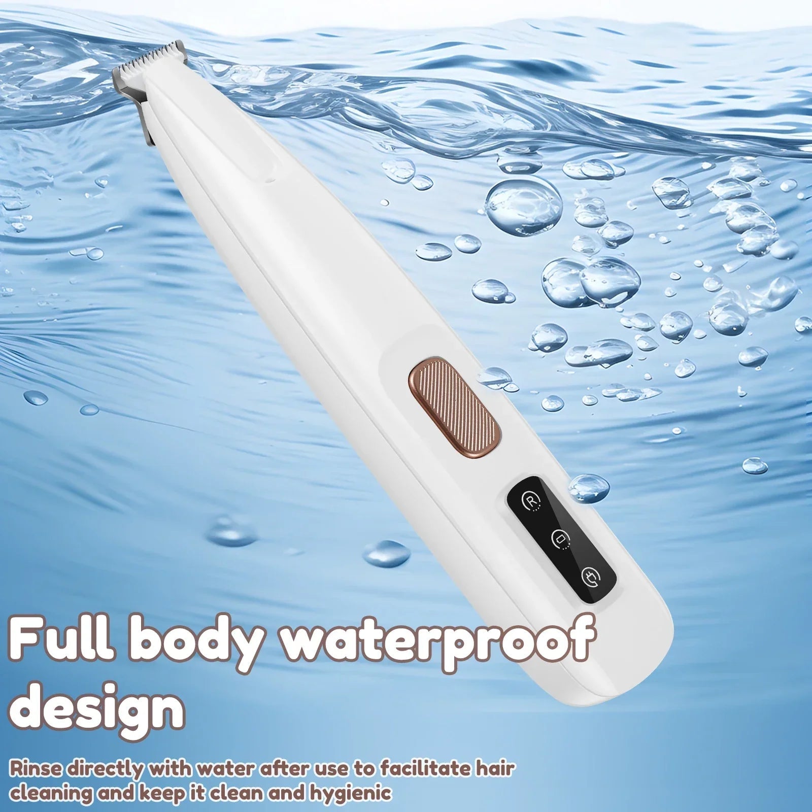 Waterproof Pet Paw Trimmer | LED Display Pet Hair Clippers | 1.8 cm Precision Grooming Blade | Woofing Deals