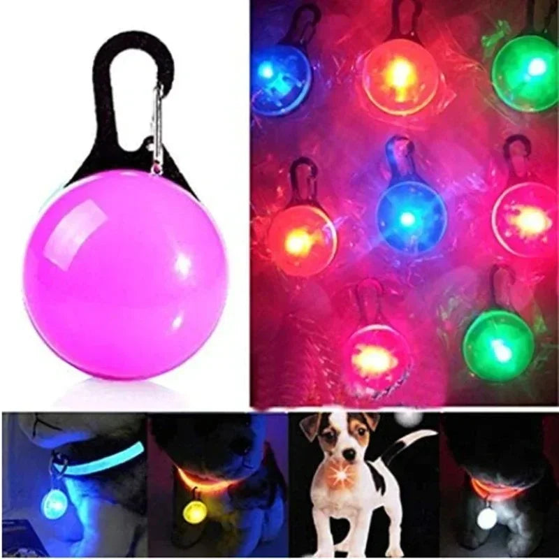 Dog LED Collar Pendant – Luminous Night Safety Necklace