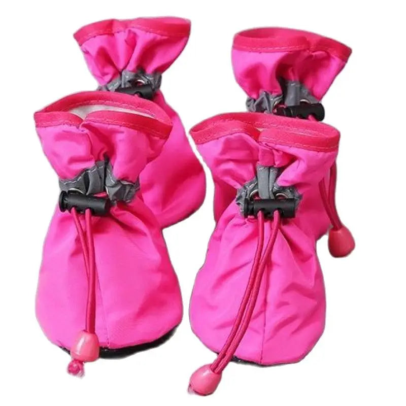 Dog Rain Booties | Waterproof Anti-Slip Paw Shoes | Rubber Sole | Adjustable Fit | Sizes XXS–XXL | Woofing Deals