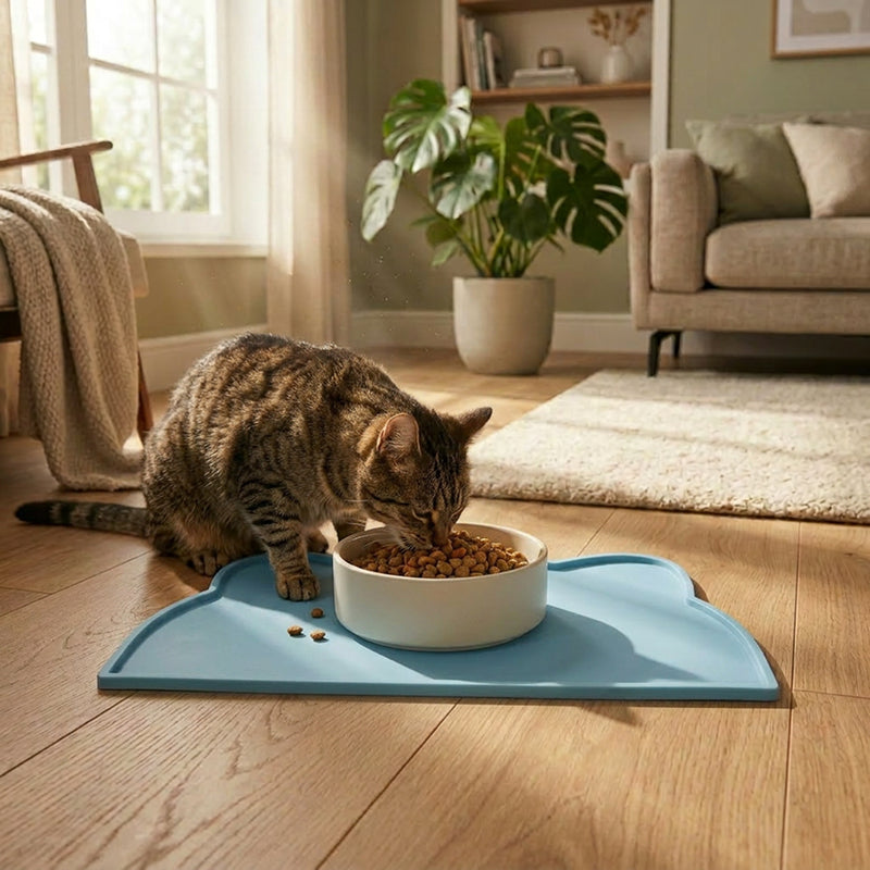 Waterproof Pet Placemat | Non Slip Feeding Mat | Easy Clean Food & Water Spill Mat | Woofing Deals
