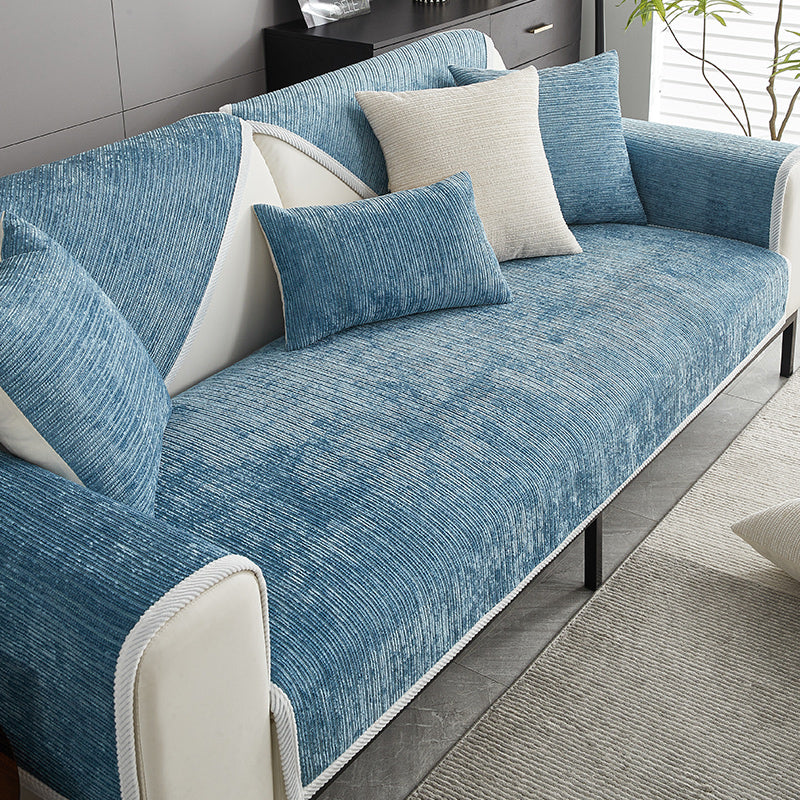 Striped Chenille Sofa Cover | Anti-Scratch & Non-Slip | Pet Proof | Machine Washable | Woofing Deals