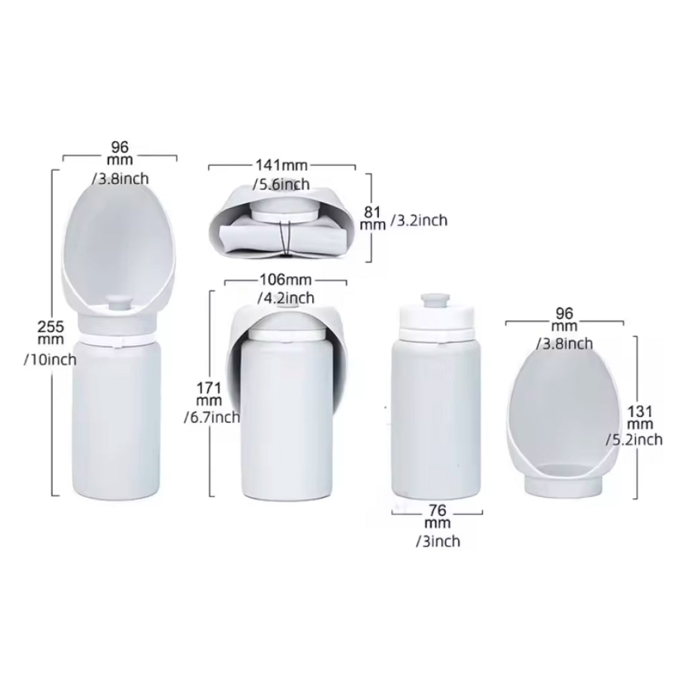 Portable Pet Water Bottle | Foldable BPA-Free Design | Leakproof One-Hand Travel Dispenser | Woofing Deals