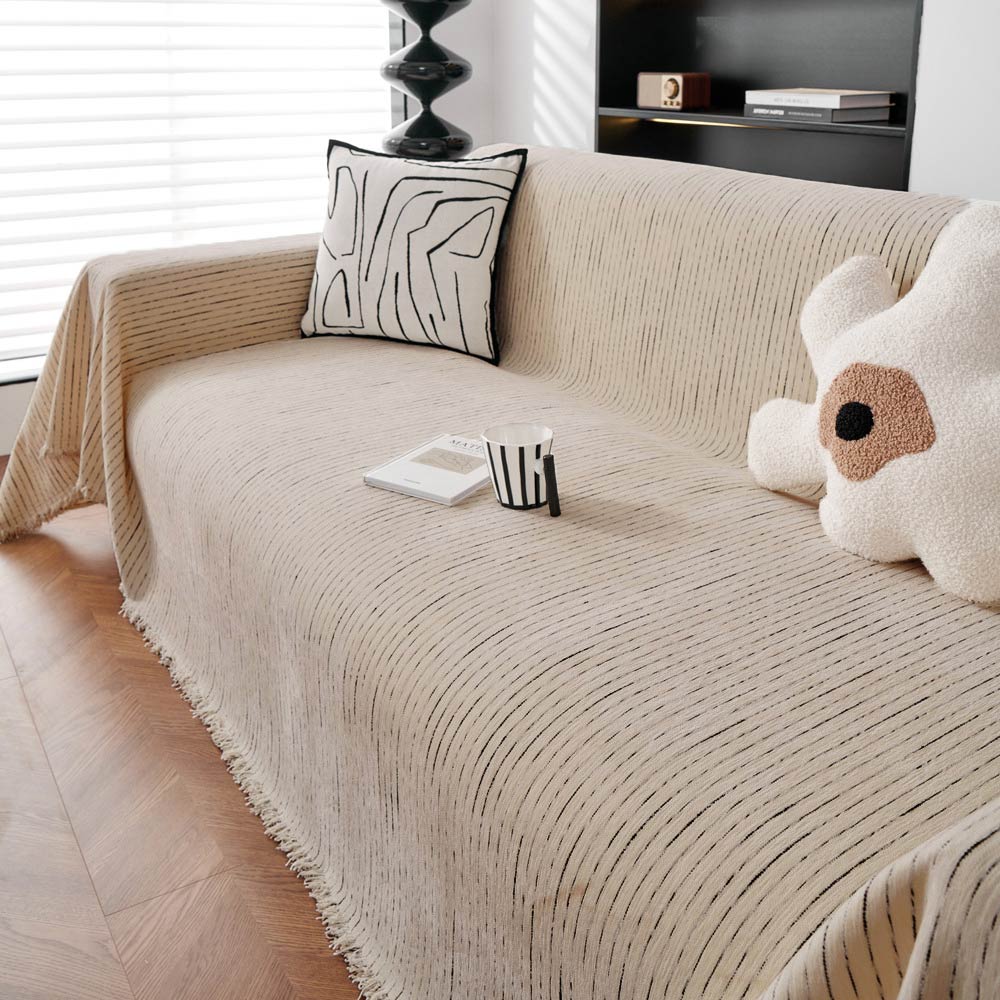Soft Chenille Sofa Throw | All-Season Washable | Pet-Friendly Sofa Cover