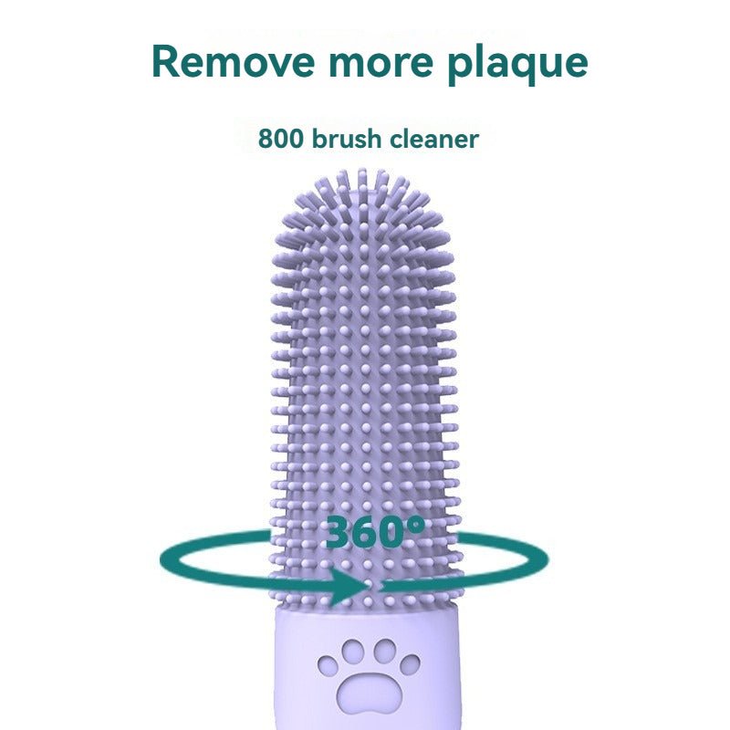 Pet Finger Toothbrush | Silicone Sleeve Design | Gentle Teeth Cleaning for Dogs & Cats | Woofing Deals
