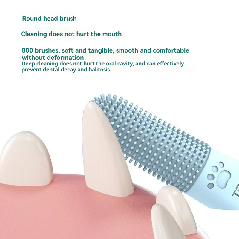 Pet Finger Toothbrush | Silicone Sleeve Design | Gentle Teeth Cleaning for Dogs & Cats | Woofing Deals