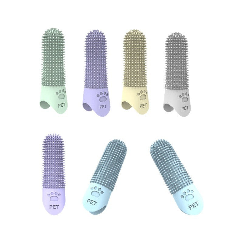 Pet Finger Toothbrush | Silicone Sleeve Design | Gentle Teeth Cleaning for Dogs & Cats | Woofing Deals