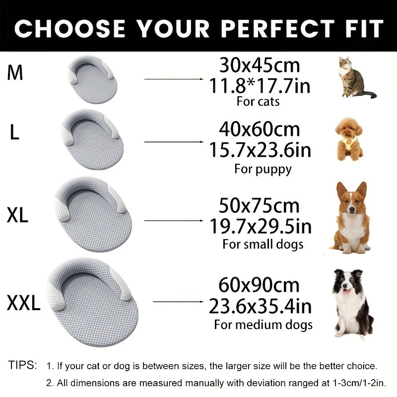 Cooling Dog Bed | Oval Ice Silk Breathable Pet Nest | Woofing Deals