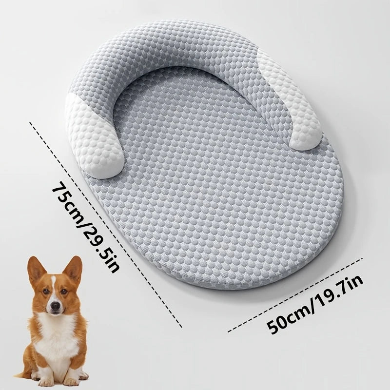 Cooling Dog Bed | Oval Ice Silk Breathable Pet Nest | Woofing Deals