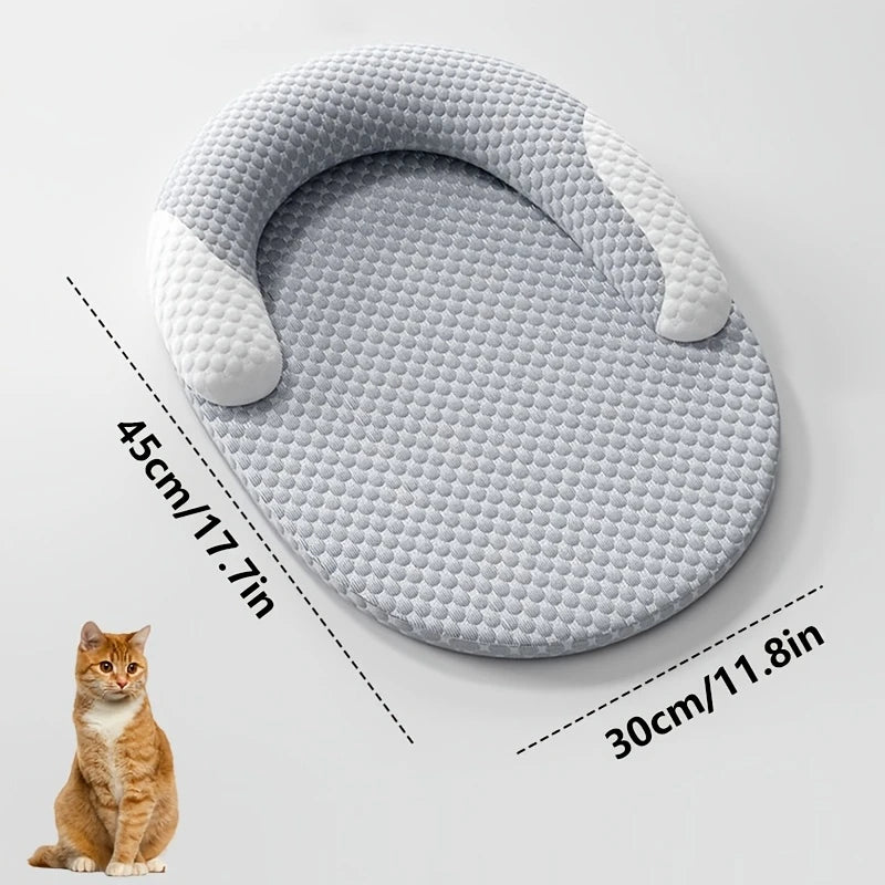 Cooling Dog Bed | Oval Ice Silk Breathable Pet Nest | Woofing Deals