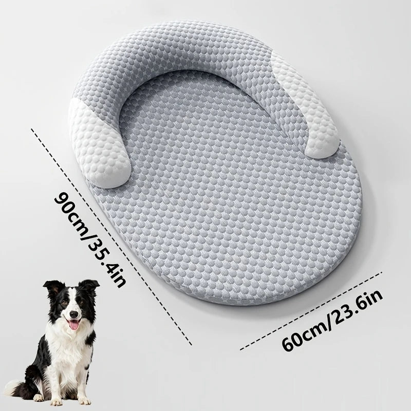 Cooling Dog Bed | Oval Ice Silk Breathable Pet Nest | Woofing Deals