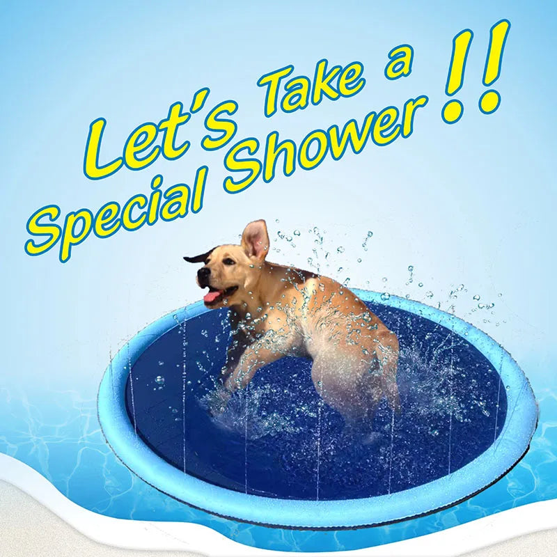 Dog Splash Pad | Inflatable Sprinkler Pool Toy | Woofing Deals