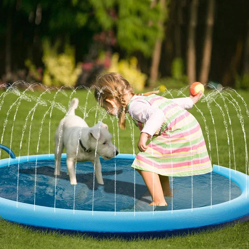 Dog Splash Pad | Inflatable Sprinkler Pool Toy | Woofing Deals