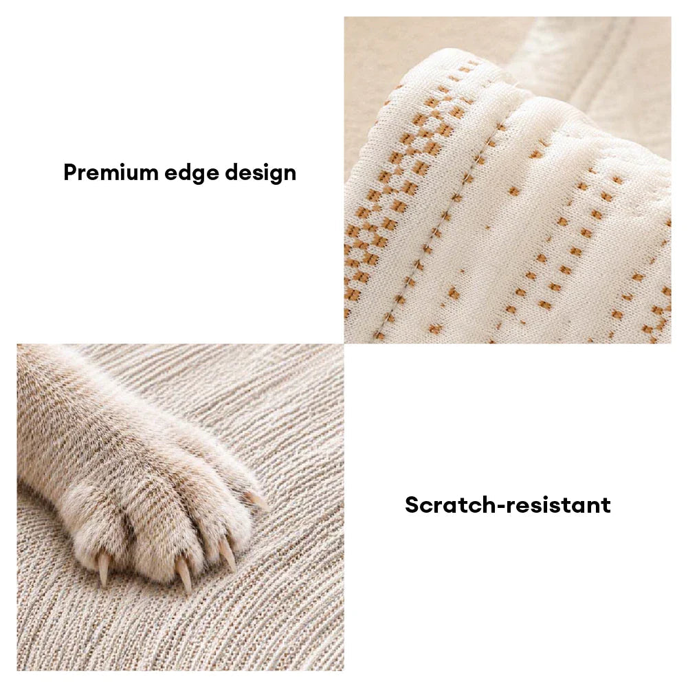 Textured Cooling Sofa Cover | Breathable Ice Silk Couch Throw
