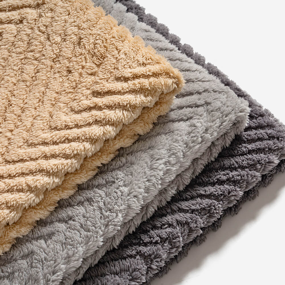 Thickened Plush Herringbone Sofa Cover | Non-Slip Pet-Proof Couch Protector | Machine Washable | Woofing Deals