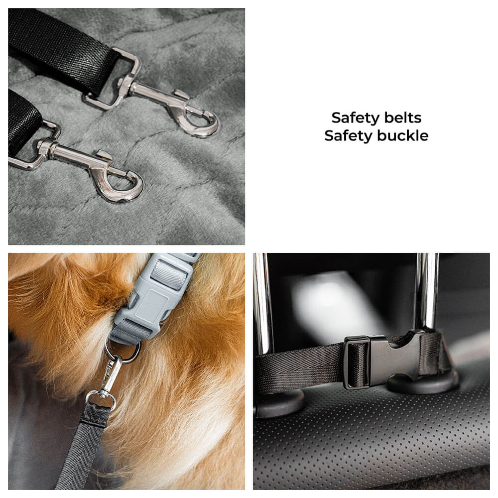 Dog Car Back Seat Bed | Washable Travel Bolster Seat Cover | Woofing Deals